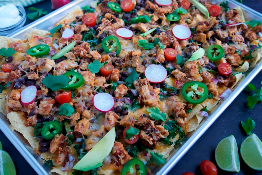 Baked and Loaded Sheet Pan Nachos